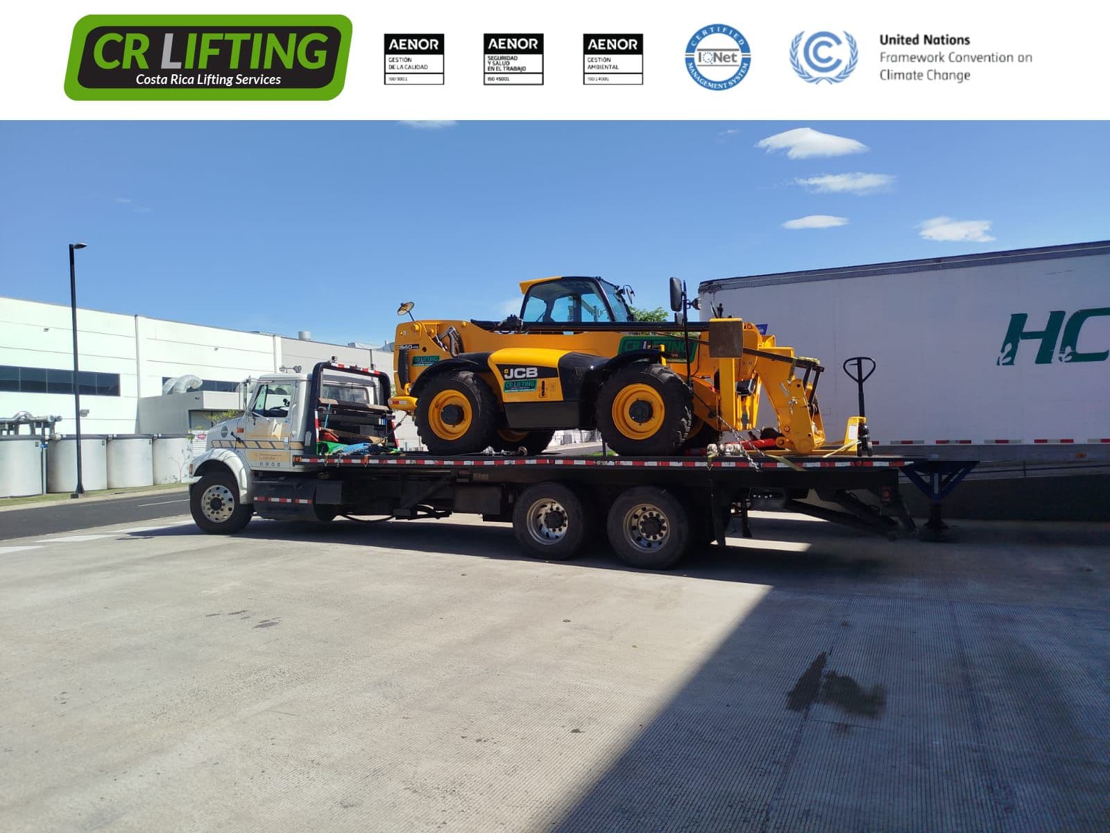 ¡Telehandler listo para trabajar!