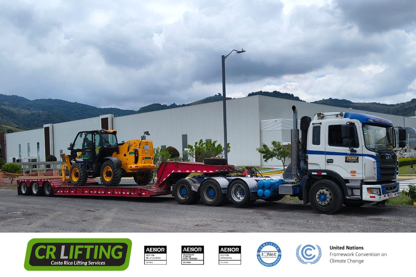 ¡Telehandler listo para trabajar!