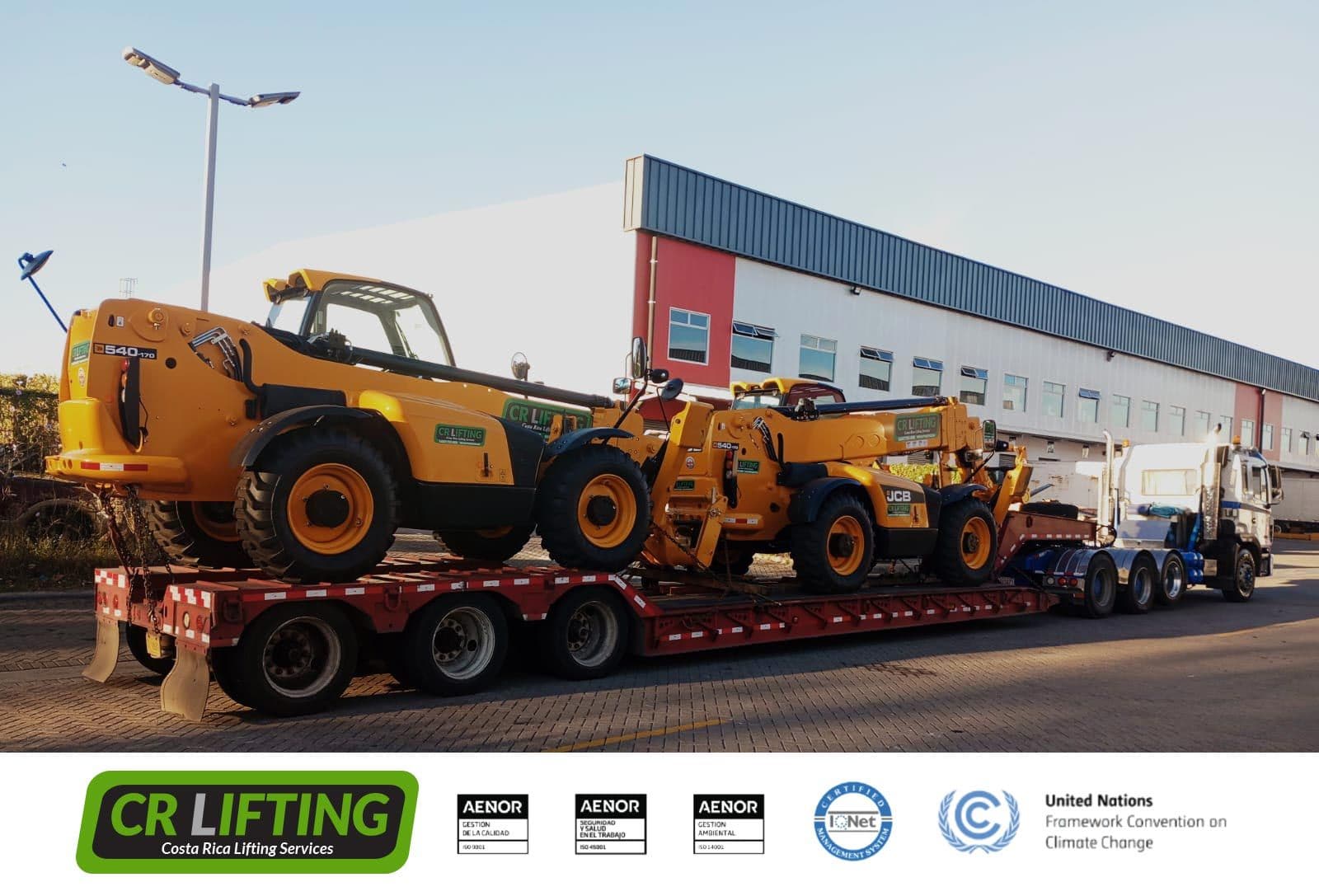 ¡Telehandlers listos para trabajar!